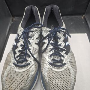 Asics‎ Silver and Blue Athletic Sneakers